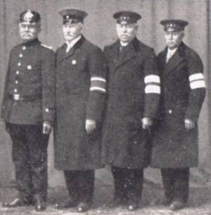 Vier Mitbegründer der Freiwilligen Feuerwehr Rheinbach.